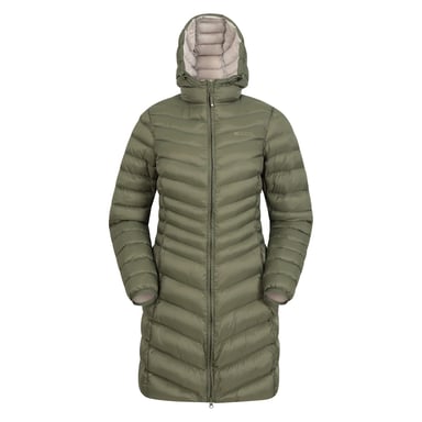 Mountain Warehouse Womens/Ladies Florence Long Padded Jacket (Khaki)
