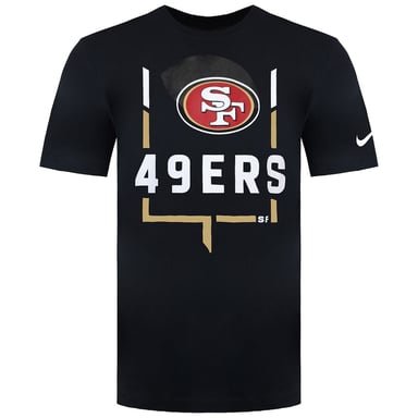 Camiseta negra Nike San Francisco 49ers Legend Goal Post para hombre