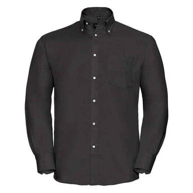 Russell Collection Mens Ultimate Long-Sleeved Formal Shirt (Black)