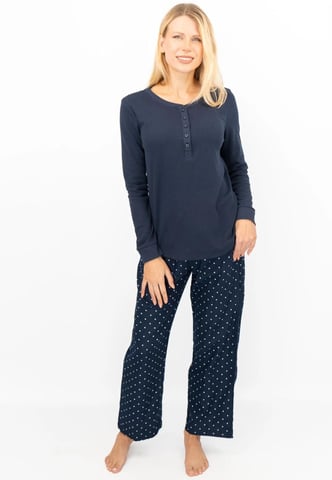 Conjunto de pijama de franela de lunares marinos para mujer de GAP