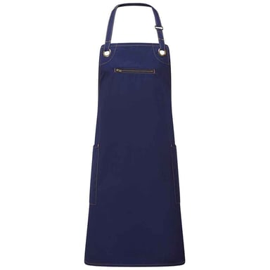 Premier Barley Recycled Full Apron (Navy/Camel)