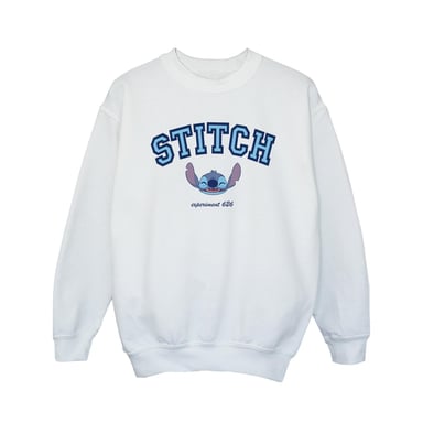 Disney Girls Lilo And Stitch Collegial Sweatshirt (White)