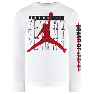 Nike Air Jordan Cuerpo de manga larga Niños blancos Top DB7036 100