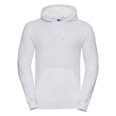 Russell Mens Plain Hoodie (White)