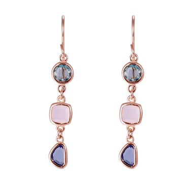 Orphelia 'Euphemia' Women's 925 Sterling Silver Drop Earrings - Rose ZO-7411