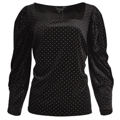 Velvet Bead Spot Top
