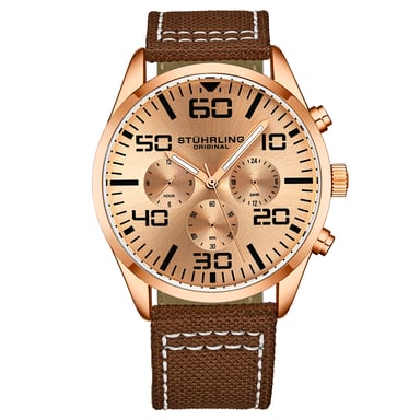 Brown and Gold Quartz 42mm