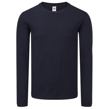 Fruit Of The Loom Mens Iconic 150 Long-Sleeved T-Shirt (Deep Navy)