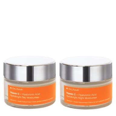 Vitamin C + Hyaluronic Acid Hydrabright Crema Hidratante de Día 50ml & VitaminC+ Hyaluronic Acid Hydrabright Crema Hidratante de Noche 50ml