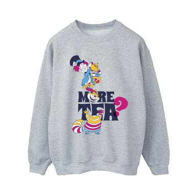 Disney Womens/Ladies Alice In Wonderland More Tea Sweatshirt (Sports Grey)