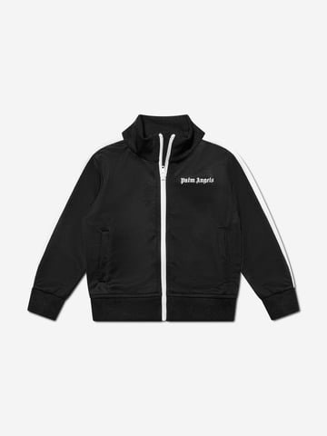 Palm Angels Boys Track Jacket in Black