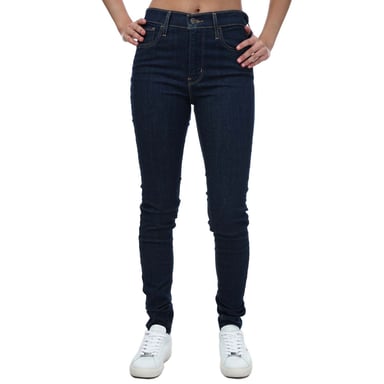 Women's Levis 720 High Rise Super Skinny Jeans in Dark Blue