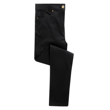 Premier Womens/Ladies Performance Chino Jeans (Black)
