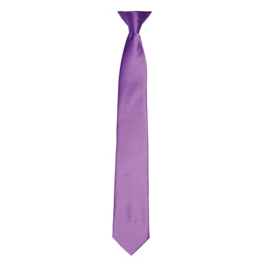Premier Colours Mens Satin Clip Tie (Rich Violet)