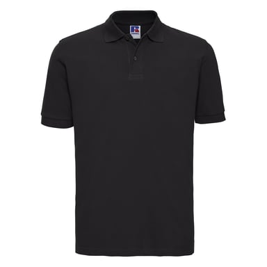 Russell Mens Classic Cotton Pique Polo Shirt (Black)