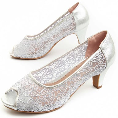 Zapato de Tacón Montevita Unne70 en Plata