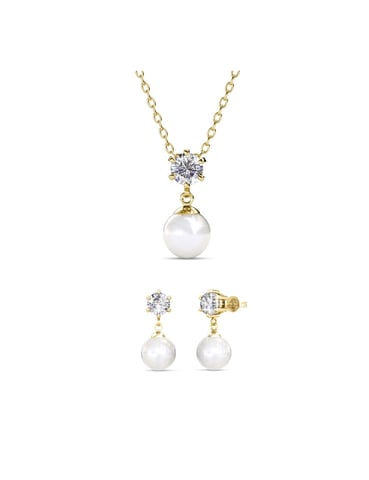 Conjuntos Pauline - Oro y Cristal