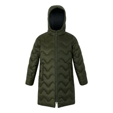 Regatta Childrens/Kids Cambrie Quilted Jacket (Dark Khaki/Black)
