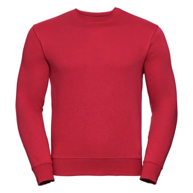 Russell Mens Authentic Sweatshirt (Slimmer Cut) (Classic Red)