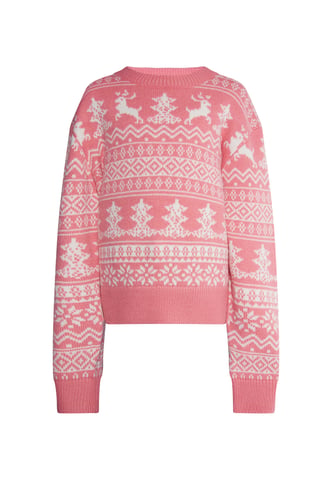 Mymo Pullover pink white