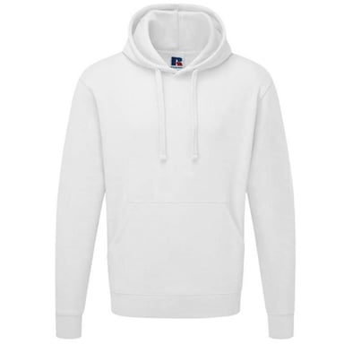 Russell Colour Mens Hooded Sweatshirt / Hoodie (White)