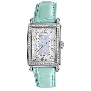 Reloj Gevril para mujer 7247NV Mini Cuarzo Avenida de las Américas Azul Diamante