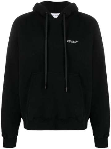 Off-White Sudadera con capucha estilo skate en negro Lunar Arrow