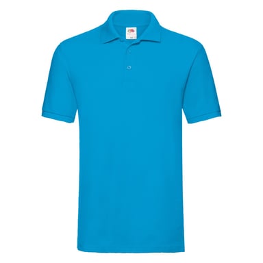 Fruit of the Loom Mens Premium Pique Polo Shirt (Azure Blue)