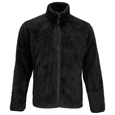 SOLS Unisex Adult Finch Fluffy Jacket (Black)