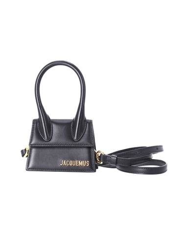 Jacquemus Le Chiquito Top Handle Bag in Black Leather