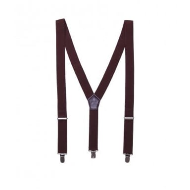 Premier Mens Clip On Braces (Brown)