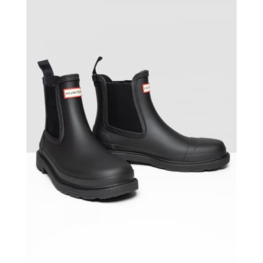 Hunter Commando Botas Chelsea de mujer en Negro