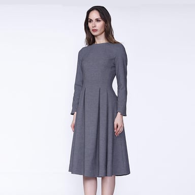 Retro fit-and-flare dress