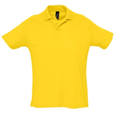 SOLS Mens Summer II Pique Short Sleeve Polo Shirt (Gold)