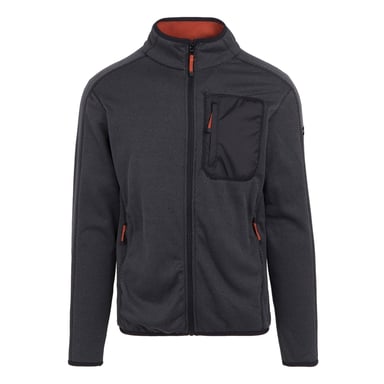 Regatta Mens Kitom Full Zip Fleece Jacket (Black Marl)