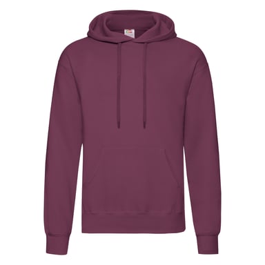 Fruit Of The Loom Mens Hooded Sweatshirt / Hoodie (Burgundy)