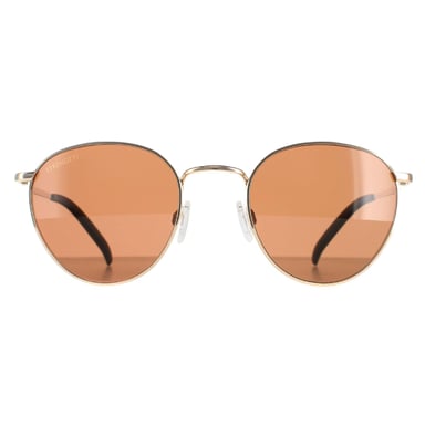 Serengeti Round unisex brillante oro rosa mineral polarizado conductores hamel