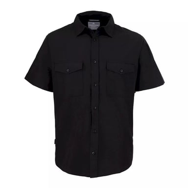 Craghoppers Mens Expert Kiwi Short-Sleeved Shirt (Black)