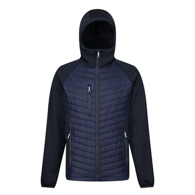 Regatta Mens Navigate Quilted Hybrid Jacket (Navy/Slate Grey)