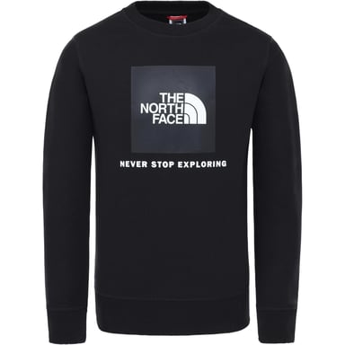 Sudadera negra con cuello redondo para jóvenes Box de The North Face