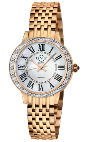 Reloj de Diamantes Astor III con Dial de MOP, Cuarzo Suizo, Acero Inoxidable