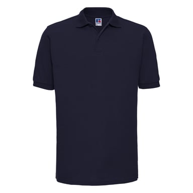 Russell Mens Ripple Collar & Cuff Short Sleeve Polo Shirt (French Navy)