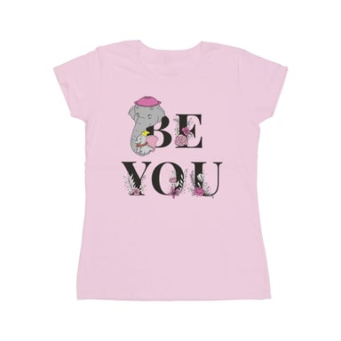 Disney Womens/Ladies Dumbo Be You Cotton T-Shirt (Baby Pink)