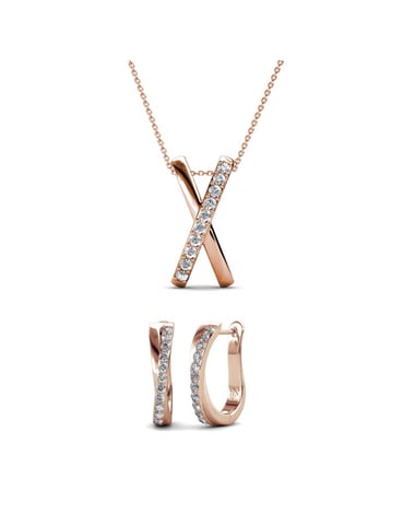 Conjuntos Kriss X Duo - Oro rosa y cristal
