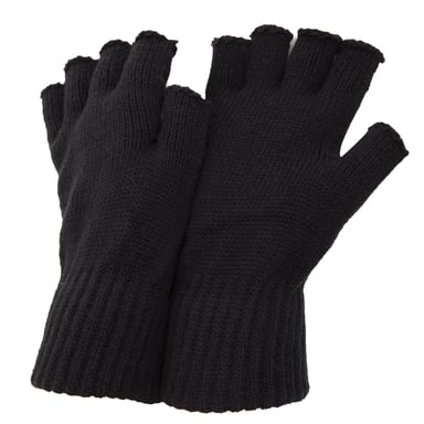 FLOSO Mens Fingerless Winter Gloves (Dark Grey)