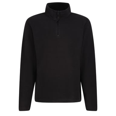 Regatta Mens 170 Series Anti-pill Zip Neck Micro Fleece (Black)