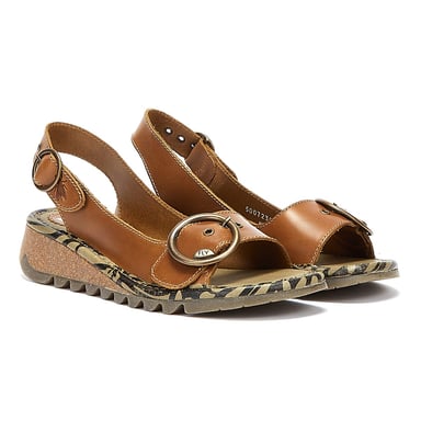 Fly London Tram723fly Womens Camel Sandals