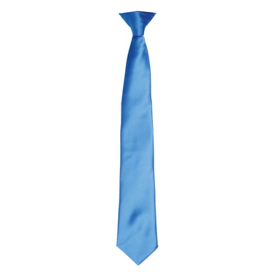 Premier Colours Mens Satin Clip Tie (Sapphire)