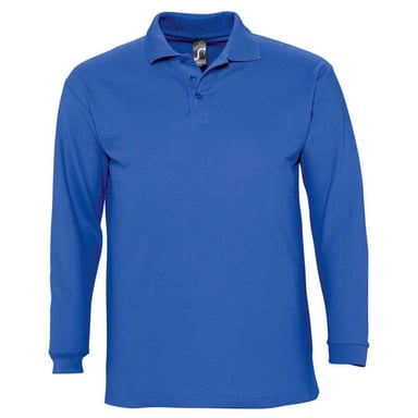SOLS Unisex Adult Winter II Long-Sleeved Polo Shirt (Royal Blue)