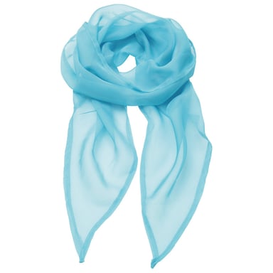 Premier Unisex Adult Colours Chiffon Scarf (Turquoise)